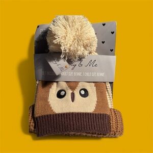 Mommy & Me Adorable Owl Knit Beanie Set for Kids